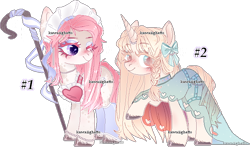 Size: 674x397 | Tagged: safe, artist:kawaiighetto, oc, oc only, pony, unicorn, clothes, dress, eyelashes, female, horn, looking back, mare, one eye closed, raised hoof, see-through, simple background, smiling, staff, transparent background, unicorn oc, unshorn fetlocks, wink