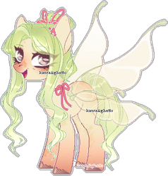 Size: 405x426 | Tagged: safe, artist:kawaiighetto, oc, oc only, pony, butterfly wings, eyelashes, female, mare, simple background, smiling, solo, transparent background, unshorn fetlocks, wings