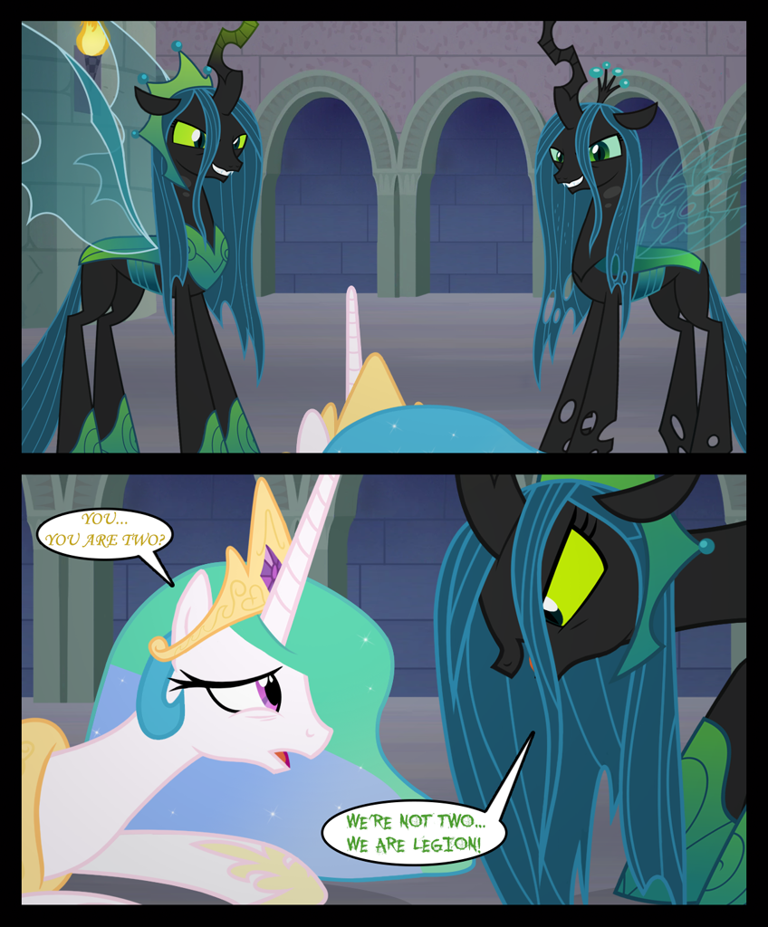 pony, comic:dusk shine in pursuit of happiness, armor, crown, duality, fema...