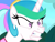 Size: 2048x1536 | Tagged: safe, screencap, princess celestia, alicorn, pony, between dark and dawn, g4, season 9, alternate hairstyle, angry, bust, cute, cutelestia, eyelashes, female, gritted teeth, hairband, madorable, mare, ragelestia, shrunken pupils, solo, teeth