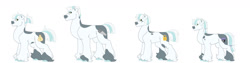 Size: 1280x320 | Tagged: safe, artist:itstechtock, oc, oc only, oc:full till, oc:lock pin, oc:sawzall, oc:wire tap, pony, female, male, mare, parent:crosscut mccolt, parent:flam, quadruplets, siblings, simple background, stallion, twins, white background