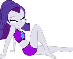 Size: 1971x1592 | Tagged: dead source, safe, artist:gameboss375, rarity, human, equestria girls, g4, bare shoulders, bikini, clothes, female, rarity's beach shorts swimsuit, simple background, sleeveless, swimsuit, white background