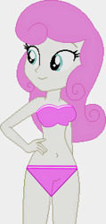 Size: 872x1838 | Tagged: safe, artist:gameboss375, twinkleshine, human, equestria girls, g4, bare shoulders, bikini, clothes, cute, female, simple background, sleeveless, solo, swimsuit, white background