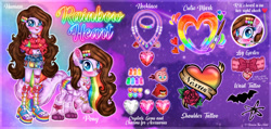 Size: 1280x607 | Tagged: safe, artist:noreentheartist, oc, oc only, oc:rainbow heart, bird, cardinal, cockatoo, pegasus, pony, equestria girls, g4, angry birds, angry birds toons, female, galah, jewelry, necklace, pretty, red bird, solo, stella (angry birds)