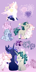 Size: 785x1571 | Tagged: safe, artist:hopenotfound, oc, oc only, pegasus, pony, unicorn, colt, female, filly, foal, male, mare