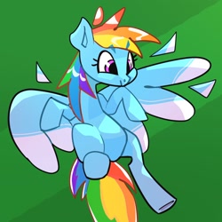 Size: 1792x1795 | Tagged: safe, artist:applephil, rainbow dash, pegasus, pony, g4, female, flying, mare, solo, spread wings, wings