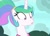 Size: 800x568 | Tagged: safe, screencap, princess celestia, alicorn, pony, between dark and dawn, g4, season 9, alternate hairstyle, blue sky, celestia is not amused, cloud, cute, cutelestia, face, ponytail, shocked, shrunken pupils, sky, surprised face, unamused, wtf