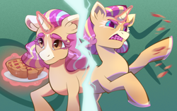Size: 2550x1600 | Tagged: safe, artist:geatmos, oc, oc only, pony, angry, food, pie, solo