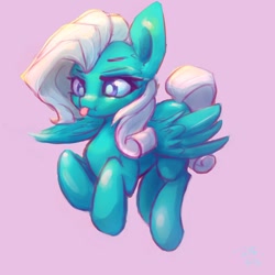 Size: 1224x1224 | Tagged: safe, artist:rainsketch, oc, oc only, pegasus, pony, :p, simple background, solo, tongue out