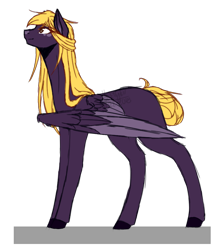 Size: 750x872 | Tagged: safe, artist:kat-the-true-kitkat, oc, oc only, pegasus, pony, colored wings, female, mare, pegasus oc, simple background, solo, transparent background, two toned wings, wings