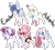 Size: 2500x2233 | Tagged: safe, artist:purplegrim40, oc, oc only, earth pony, pegasus, pony, clothes, earth pony oc, female, heterochromia, high res, mare, pegasus oc, scarf, simple background, socks, striped socks, transparent background