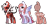 Size: 840x415 | Tagged: safe, artist:dammmnation, oc, oc only, pegasus, pony, succubus, succubus pony, base used, duo, female, mare, pegasus oc, simple background, smiling, succubus oc, transparent background