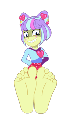 Size: 1698x2892 | Tagged: safe, artist:kingdark0001, supernova zap, human, equestria girls, equestria girls specials, g4, my little pony equestria girls: better together, my little pony equestria girls: sunset's backstage pass, barefoot, base used, clothes, cute, feet, female, fetish, foot fetish, foot focus, hands behind back, miniskirt, simple background, skirt, socks, soles, solo, su-z, su-z-betes, thigh highs, toes, transparent background, vector, zettai ryouiki