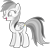 Size: 1200x1157 | Tagged: safe, artist:josephlu2021, rainbow dash, oc, oc only, oc:gray awesome dash, pegasus, pony, female, folded wings, happy, open mouth, pegasus oc, pony oc, recolor, reupload, simple background, solo, standing, surprised, transparent background, wings