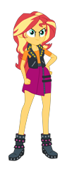 Size: 1800x4734 | Tagged: safe, artist:gmaplay, sunset shimmer, human, equestria girls, equestria girls specials, g4, my little pony equestria girls: better together, my little pony equestria girls: rollercoaster of friendship, badass, badass adorable, cute, shimmerbetes, simple background, solo, transparent background