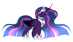 Size: 3000x1743 | Tagged: safe, artist:inspiredpixels, twilight sparkle, oc, oc:everlight everlasting, alicorn, pony, g4, midnight sparkle, ponified, simple background, solo, transparent background, twilight sparkle (alicorn)