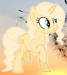 Size: 1270x1437 | Tagged: safe, artist:cindystarlight, oc, oc:sandy sunny, pony, unicorn, base used, female, mare, solo