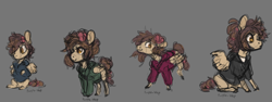 Size: 1280x482 | Tagged: safe, artist:purple-blep, oc, oc:paradise skies, pegasus, pony, bow, clothes, hoodie, jumper, sweater
