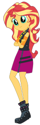 Size: 1500x4617 | Tagged: safe, artist:gmaplay, sunset shimmer, human, equestria girls, equestria girls series, g4, super squad goals, cute, shimmerbetes, simple background, solo, transparent background