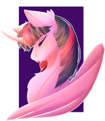 Size: 800x924 | Tagged: safe, artist:kat-the-true-kitkat, twilight sparkle, alicorn, pony, g4, bust, ear fluff, female, mare, simple background, solo, transparent background, twilight sparkle (alicorn)