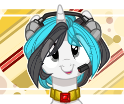 Size: 1680x1406 | Tagged: safe, artist:shore2020, oc, oc only, pony, unicorn, headset, silly, solo