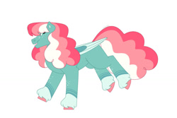 Size: 1280x854 | Tagged: safe, artist:itstechtock, oc, oc:watermelon bublegum, pegasus, pony, female, mare, simple background, solo, white background