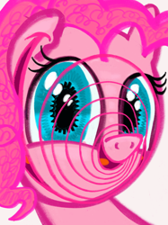 Size: 2048x2732 | Tagged: safe, artist:ja0822ck, pinkie pie, earth pony, pony, g4, high res, multiple mouths, smiling, solo