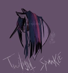 Size: 1920x2048 | Tagged: safe, artist:alicornof_death, twilight sparkle, pony, g4, angry, emo, signature, simple background, solo, text