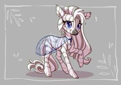 Size: 4093x2894 | Tagged: safe, artist:shore2020, oc, oc only, pony, zebra, clothes, female, high res, jewelry, mare, necklace, see-through, solo, zebra oc