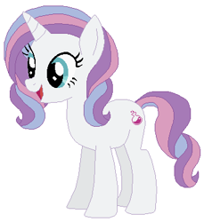 Size: 356x389 | Tagged: safe, artist:selenaede, artist:user15432, potion nova, pony, unicorn, g4, g4.5, my little pony: pony life, base used, g4.5 to g4, generation leap, open mouth, simple background, solo, white background