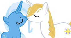 Size: 878x476 | Tagged: safe, artist:crystalharmony99, artist:decokenite, prince blueblood, trixie, pony, unicorn, g4, base used, duo, eyes closed, female, kiss on the lips, kissing, male, mare, requested art, ship:bluetrix, shipping, simple background, smooch, stallion, straight, white background