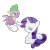 Size: 2000x2000 | Tagged: safe, artist:candy meow, rarity, spike, dragon, pony, unicorn, g4, atg 2022, duo, female, heat, high res, male, mare, newbie artist training grounds, simple background, sweat, sweatdrop, transparent background, wind, winged spike, wings