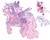 Size: 2500x2000 | Tagged: safe, artist:avroras_world, oc, oc only, oc:elisabeth mooncrest, alicorn, pony, alicorn oc, bow, curly hair, female, fusion, high res, horn, looking back, mare, simple background, smiling, solo, white background, wings