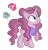 Size: 1280x1345 | Tagged: safe, artist:tenderrain-art, mistmane, pinkie pie, oc, pony, unicorn, g4, female, magical lesbian spawn, mare, offspring, parent:mistmane, parent:pinkie pie, simple background, transparent background