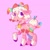 Size: 1024x1024 | Tagged: safe, artist:swirlseypop, oc, oc only, oc:sugar bite, earth pony, food pony, ice cream pony, pony, bow, food, hair bow, ice cream, ice cream cone, ponified, solo, sprinkles