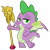 Size: 2400x2400 | Tagged: safe, artist:cheezedoodle96, spike, dragon, g4, .svg available, hand on hip, high res, lidded eyes, looking at you, male, pose, scepter, simple background, smiling, solo, svg, transparent background, twilight scepter, vector, winged spike, wings