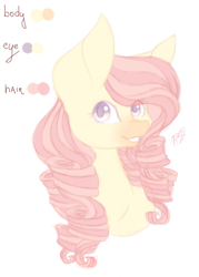 Size: 993x1389 | Tagged: safe, artist:prettyshinegp, oc, oc only, earth pony, pony, earth pony oc, female, grin, mare, not fluttershy, signature, simple background, smiling, solo, white background