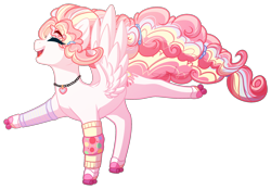 Size: 2364x1647 | Tagged: safe, artist:purplegrim40, oc, oc only, pegasus, pony, female, jewelry, mare, necklace, pegasus oc, simple background, smiling, solo, transparent background, wings