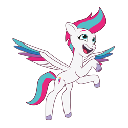 Size: 3000x3000 | Tagged: safe, artist:tokkii, zipp storm, pegasus, pony, g5, my little pony: tell your tale, female, flying, high res, mare, open mouth, png, simple background, smiling, solo, transparent background, vector