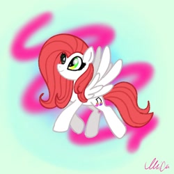 Size: 1280x1280 | Tagged: safe, artist:petaltwinkle, oc, oc only, pegasus, pony, female, mare, solo, spread wings, wings