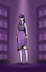 Size: 4000x6158 | Tagged: safe, artist:deroach, twilight sparkle, human, equestria project humanized, g4, abstract background, clothes, cutie mark on clothes, fanfic, humanized