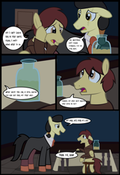 Size: 4315x6324 | Tagged: safe, artist:mr100dragon100, pony, comic:a house divided, adam (frankenstein monster), comic, crossover, dark forest au's matthew, ponified