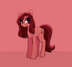 Size: 1948x1807 | Tagged: safe, artist:_alixxie_, oc, oc only, earth pony, pony, earth pony oc, eye clipping through hair, eyebrows, eyebrows visible through hair, female, full body, hooves, mare, signature, solo, standing
