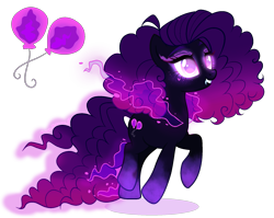 Size: 1807x1441 | Tagged: safe, artist:gihhbloonde, oc, earth pony, pony, female, mare, offspring, parent:pinkie pie, parent:pony of shadows, simple background, solo, transparent background