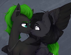 Size: 1804x1386 | Tagged: safe, artist:kutoshi, oc, oc only, earth pony, pegasus, pony, duo