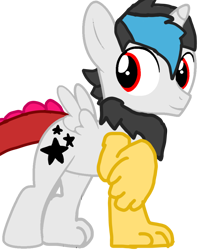 Size: 826x1032 | Tagged: safe, oc, oc only, oc:prince taka, draconequus, hybrid, cute smile, female, ibispaint x, interspecies, interspecies offspring, looking back, offspring, parent:discord, parent:princess celestia, parents:dislestia, raised paw, red eyes, simple background, smiling, solo, transparent background