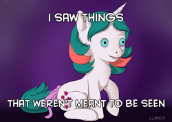 Size: 2600x1850 | Tagged: safe, artist:ulaaviz, derpibooru exclusive, gusty, pony, unicorn, g1, caption, image macro, meme, solo, text