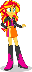 Size: 1393x3118 | Tagged: safe, artist:dustinwatsongkx, sunset shimmer, human, equestria girls, g4, my little pony equestria girls, female, simple background, solo, transparent background, vector