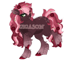 Size: 2900x2300 | Tagged: safe, artist:gigason, oc, oc:coffea carnation, earth pony, pony, female, high res, magical lesbian spawn, mare, offspring, parent:minty mocha, parent:roseluck, simple background, solo, transparent background