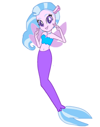 Size: 1024x1298 | Tagged: safe, artist:gouhlsrule, artist:ketrin29, silverstream, human, mermaid, equestria girls, g4, base used, belly button, female, midriff, simple background, solo, transparent background